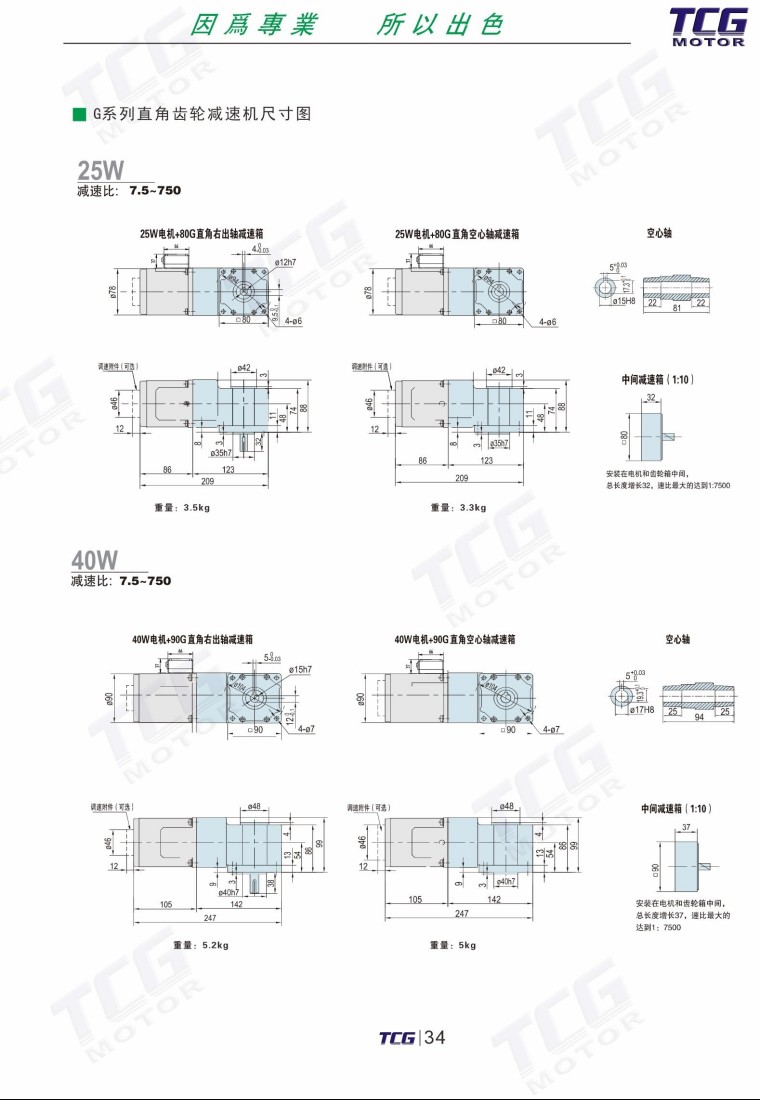 G直角齒輪減速機
