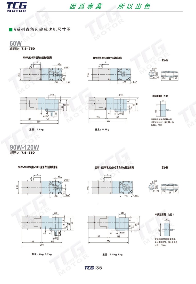 G直角齒輪減速機